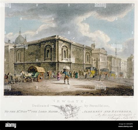 Newgate Prison Old Bailey City Of London 1800 Artist Thomas Stock