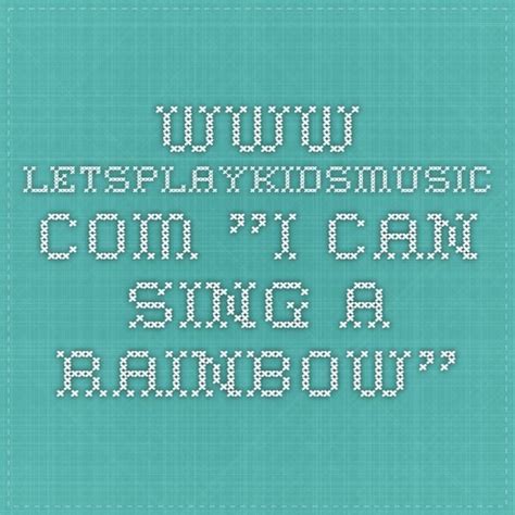 I Can Sing A Rainbow Singing Rainbow