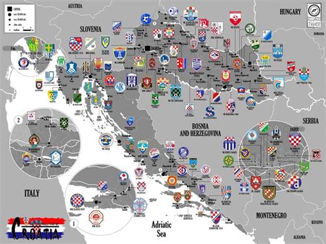 All The Professional Croatian Teams In This Maps On The Web