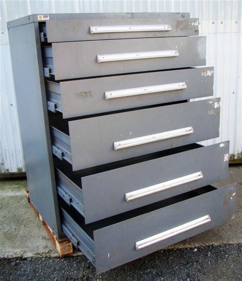 Stanley Vidmar 6 Drawer Tool Storage Cabinet Grey 45x27-1 ...