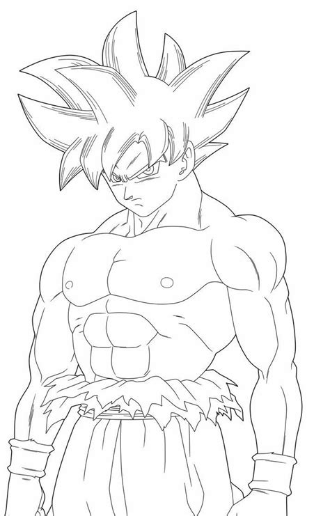 Goku Fase Ultra Instinto How To Draw Goku Aprende Como Dibujar A