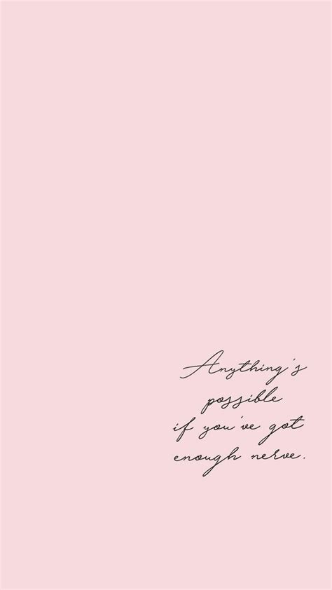 Aesthetic Pink Quotes Wallpapers Wallpaper Cave