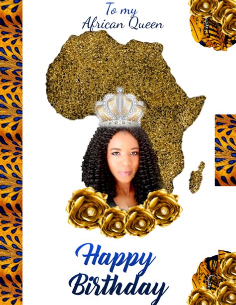 Copy Of Wh Happy Birthday African Queen Postermywall