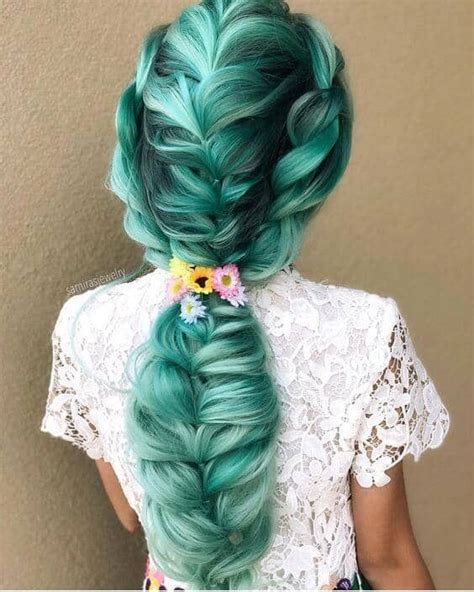 50 Magical Ways To Style Mermaid Hair For Every Hair Type Teal Hair