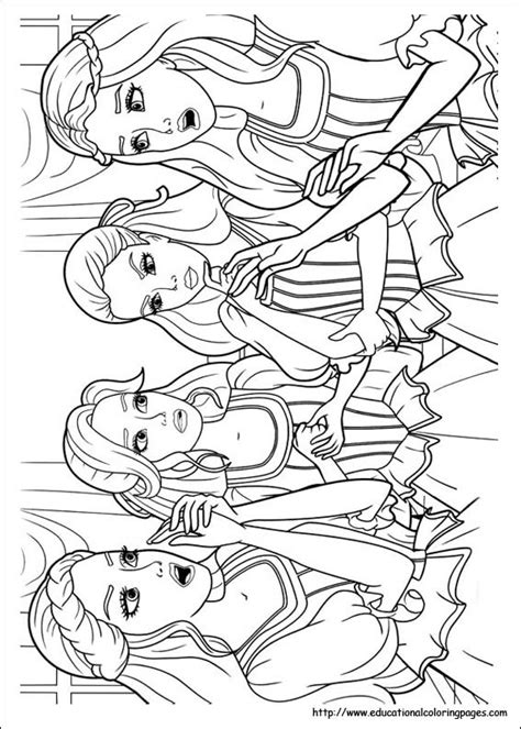 Barbie and 3 Musketeers Coloring Pages - Educational Fun Kids Coloring