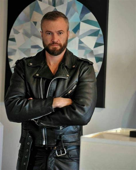 Lederslc Leather Jeans Men Mens Leather Clothing Black Leather Biker Jacket