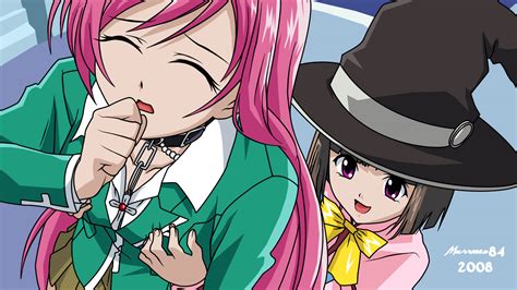 Akashiya Moka Long Hair Pink Hair Rosario Vampire Seifuku Sendo Yukari Konachan Com Konachan