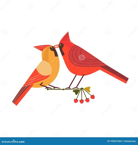 Kissing Birds Icon Stock Vector Illustration Of Couple 105551566