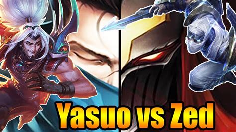 Yasuo Vs Zed Skill Matchup Leaug Of Legends Gameplay Youtube