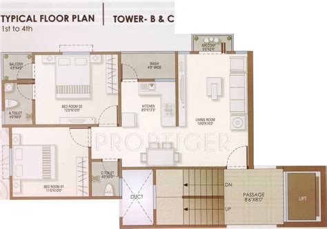 1050 Sq Ft 2 Bhk 2t Apartment For Sale In Siddhi Vinayak Realty
