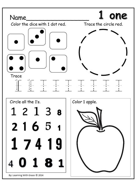 Learning Numbers 1 12 Worksheets And Flash Cards Queen Of The Red