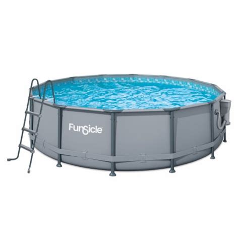 Funsicle 14 X 42 Oasis Outdoor Round Frame Above Ground Swimming Pool