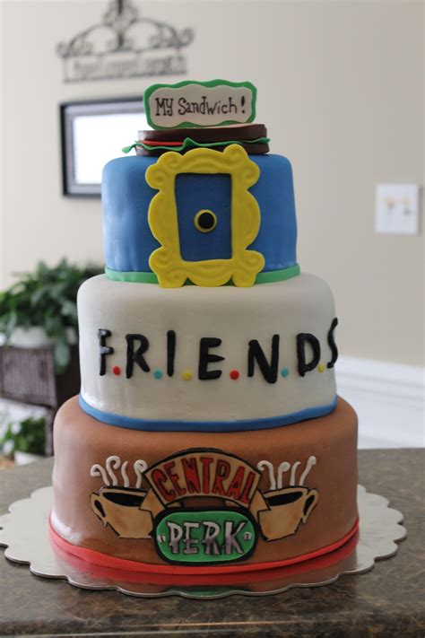 Friends Tv Show Was The Theme Friends Cake Friends Birthday Cake
