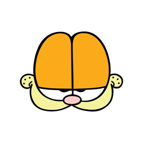 Garfield 5 Face Outline Garfield Stance Digital Etsy