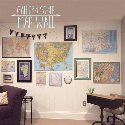 Gallery Style Map Wall Home Decor Map Wall Decor Wall