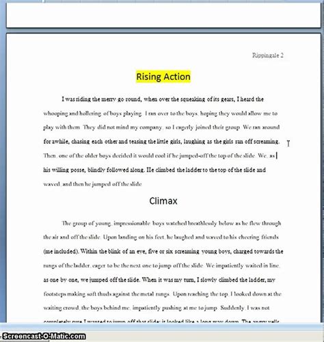 How To Write An Introduction Paragraph For A Personal Narrative Essay