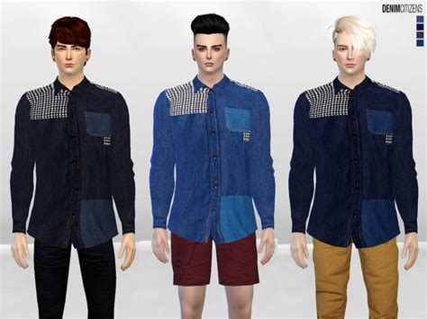The Sims Resource Tiled Show Button Up Shirt By Mclaynesims • Sims 4