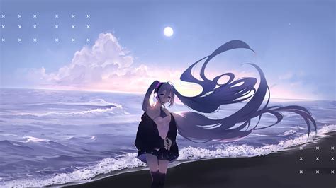1366x768 Hatsune Miku Long Hairs 4k 1366x768 Resolution Hd 4k Wallpapers Images Backgrounds