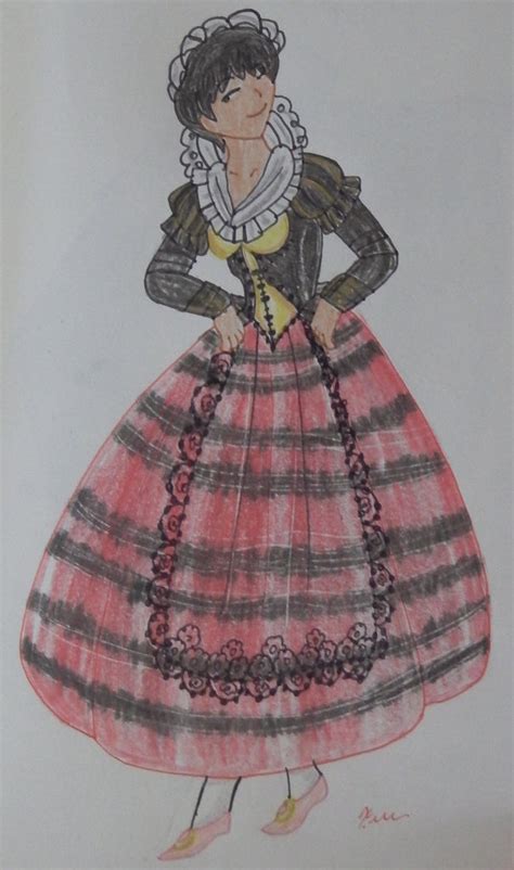 Spanish Maiden From The 1772 By Teresita Blanco