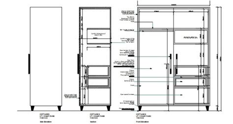 2d Drawings Details Of Wardrobe Furniture Blocks Elevation In Autocad