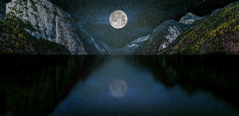 Moon Reflection On Water Exclusive Wallpaper My Wall