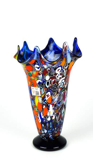 Imperio Rossi Murano Blaue Fantasy Taschentuch Vase Glas Catawiki