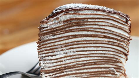 Chocolate Crepe Cake Crepe Cake Chocolate Chocolate Crepes Just