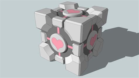 Portal Weighted Companion Cube V2 3d Warehouse