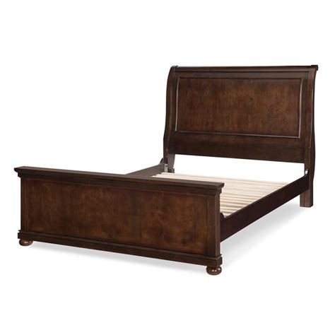 Legacy Classic Canterbury Queen Sleigh Bed In Warm Cherry Finish Wood