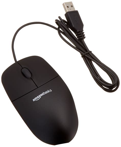 buy amazon basics 3 button wired usb computer mouse black pack of 30 online at desertcartireland