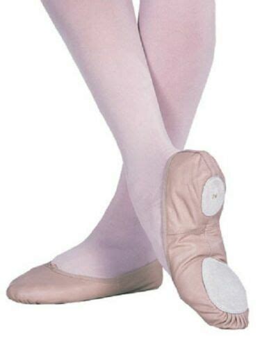 Capezio Womens Cg2002 Split Sole Leather Ballet Slipper Pink Nib Ebay