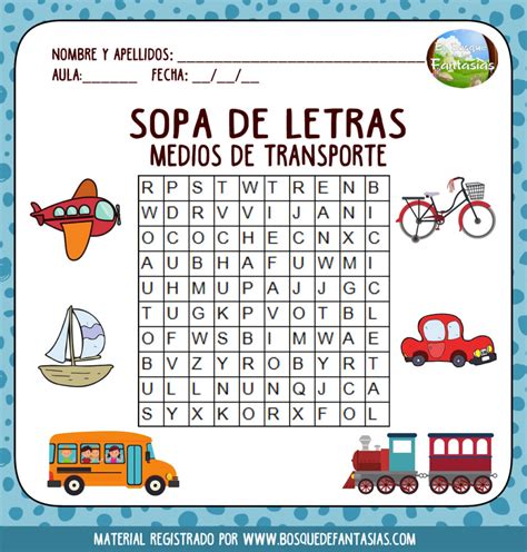 Fichas De Sopas De Letras Para Ni Os De Primaria En Pdf