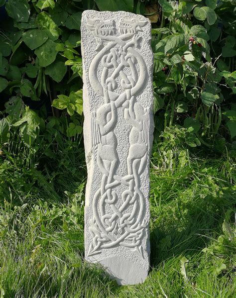 A Crazy Celtic Dragon Standing Stone I Carved Rpics