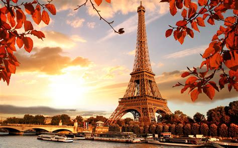 3840x2400 Eiffel Tower In Autumn France Paris Fall Uhd 4k