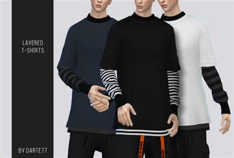 Layered T Shirts At Darte77 Sims 4 Updates