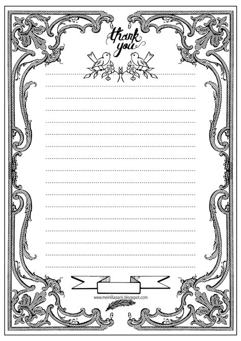 The advantages of downloading printable lined paper templates just never run out. Free printable thank you writing paper - ausruckbares ...