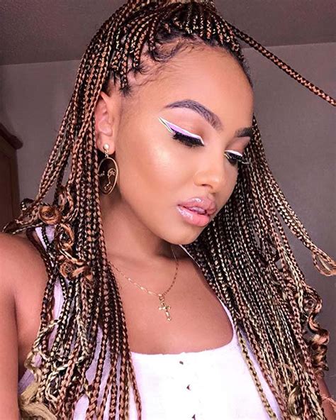 43 Pretty Small Box Braids Hairstyles To Try Page 2 Of 4 Stayglam