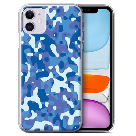 Stuff4 Gel Tpu Casecover For Apple Iphone 11blue 3camouflage Army