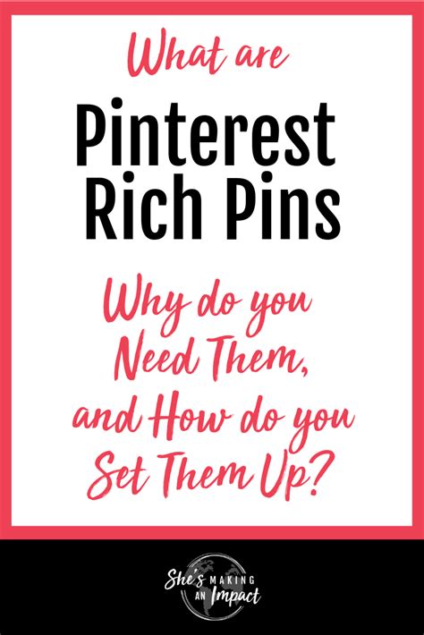 what are pinterest rich pins why do you need them and how do you set them up pinterest