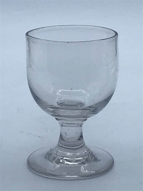 antique 19th century georgian victorian glass rummer sharp pontil mark — antiques arena
