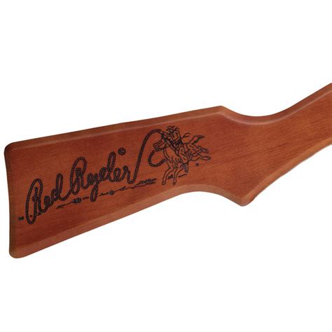 Wood Stock With Red Ryder Engraved For The Daisy Red Ryder