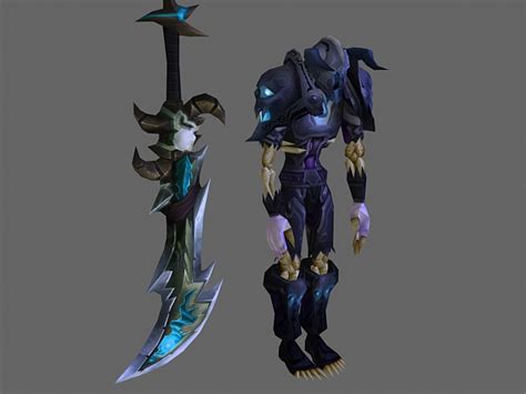 Wow Character Undead Warrior Armor Sets 3d Model 3dsmax Files Free