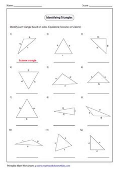 Right, equilateral, isosceles, and scalene. Types of Triangles (equilateral, scalene, or isosceles ...