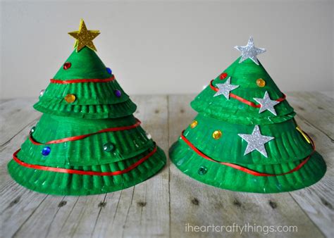Paper Plate Layered Christmas Tree Craft