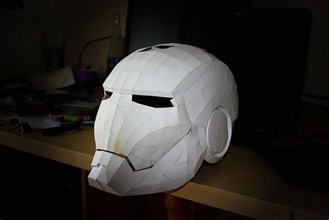 Papercraft Iron Man Helmet Wip On Pantone Canvas Gallery