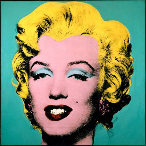 For me when i was looking at the picture there was a time been the face of marilyn was bright green, almost neon. (BAD) Blog About Design: Person Of Influence: Andy Warhol