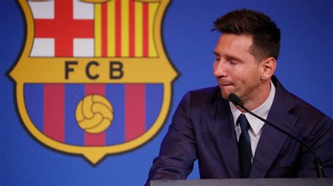 lionel messi in tears at barcelona farewell press conference confirms psg move is a