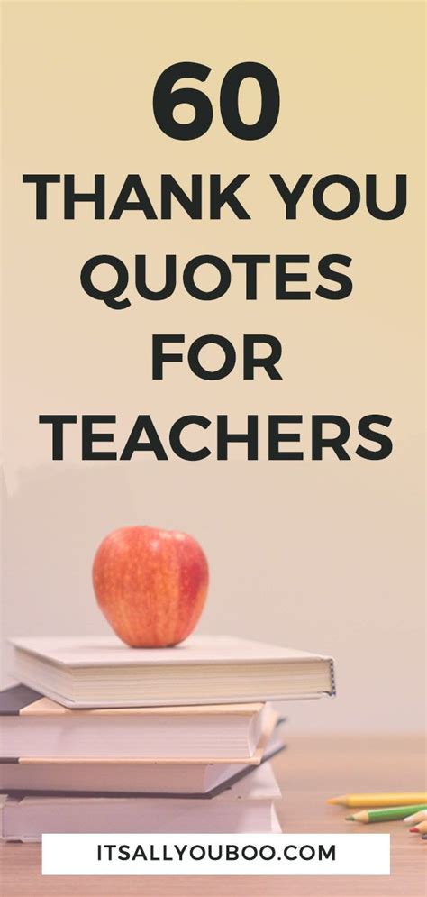 Thank You Teachers Quote Inspiration