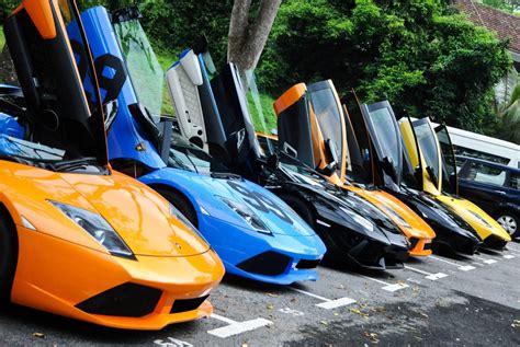 All Lamborghini Doors Open In Up Side In A Row Hd Best Images Hd