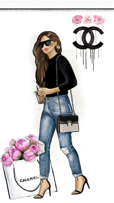 Pin By Amal On Chanel Fashion Drawing Sketches Fashion Drawing